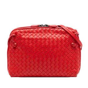 Pre-Loved Bottega Veneta Nappa Intrecciato Nodini Crossbody